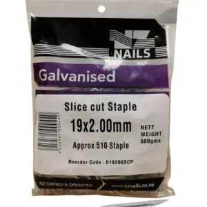 19 x 2.0 Slice Cut Staples 500g