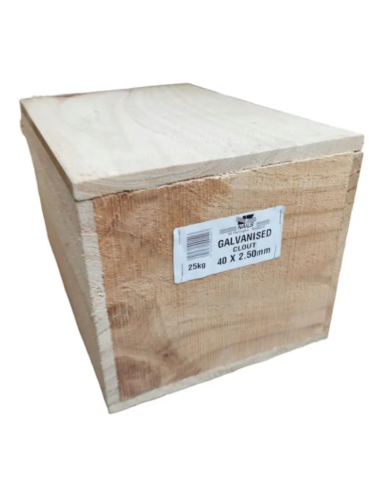 40 x 2.5 Clouts Galv 25kg Nails