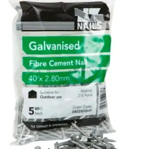 40 x 2.80 Galv Hardiflex 500g Nails