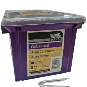 40 x 4.0 Galv Slice Cut Staples 5kg