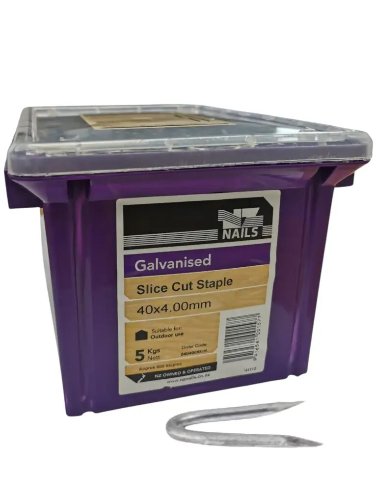 40 x 4.0 Galv Slice Cut Staples 5kg