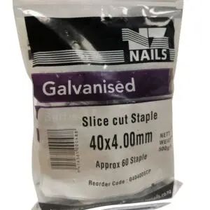 40 x 4.0 Slice Cut Staples 500g