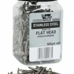 50 x 2.8 Stainless Steel Fibre Cement Nails 500g