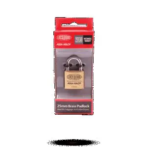 Padlock Brass 25mm Lockwood