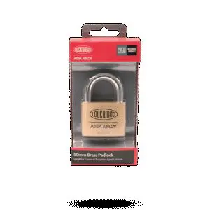 Padlock Brass 50mm Lockwood