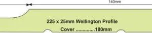 215 x 19 Wellington Rustic Weatherboard Per Metre