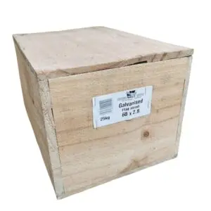 60 x 2.8 Galv Flat Head Nails 25kg