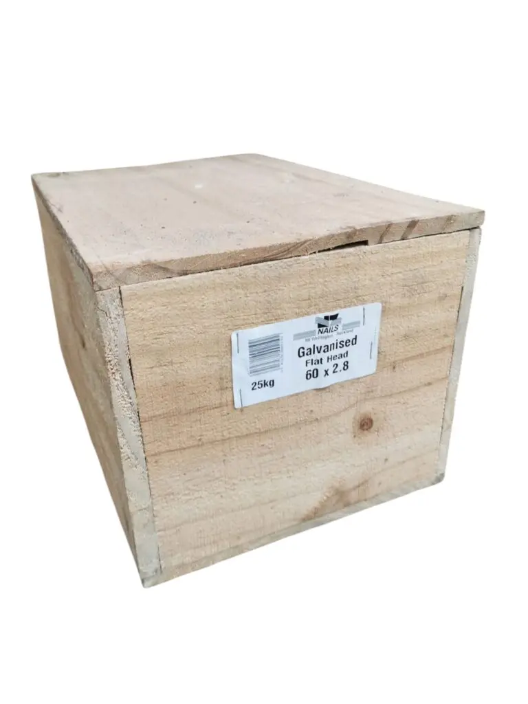 60 x 2.8 Galv Flat Head Nails 25kg