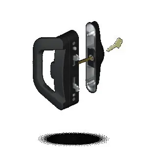 Lockwood Sliding Door Handle With Snib