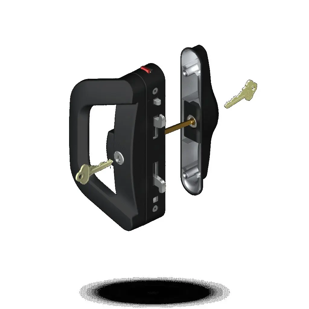 Lockwood Sliding Door Handle Dble Lock