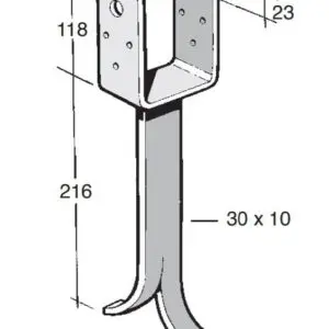B135 Post/Bearer Bracket