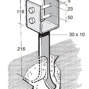 B138 Post/Bearer Bracket