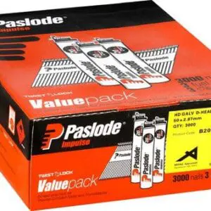 Paslode Imp 50mm Galv Val/Pack 3000 Cells