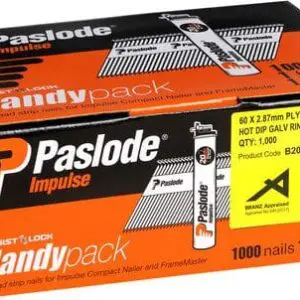 Paslode Imp 60mm Plygrip Galv H/Pack 1000