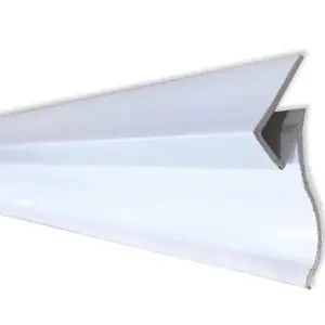 Pvc 4.75mm Bath Moulding 1Pc White 2.5m