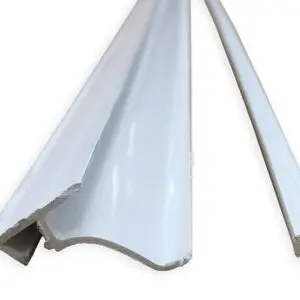 Pvc 4.75mm Bath Moulding 2Pc White 2.4m