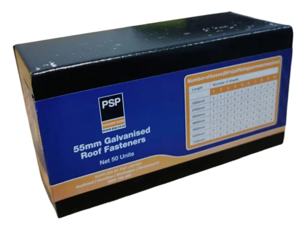 PSP Galv Roof Fasteners 55mm Box 50