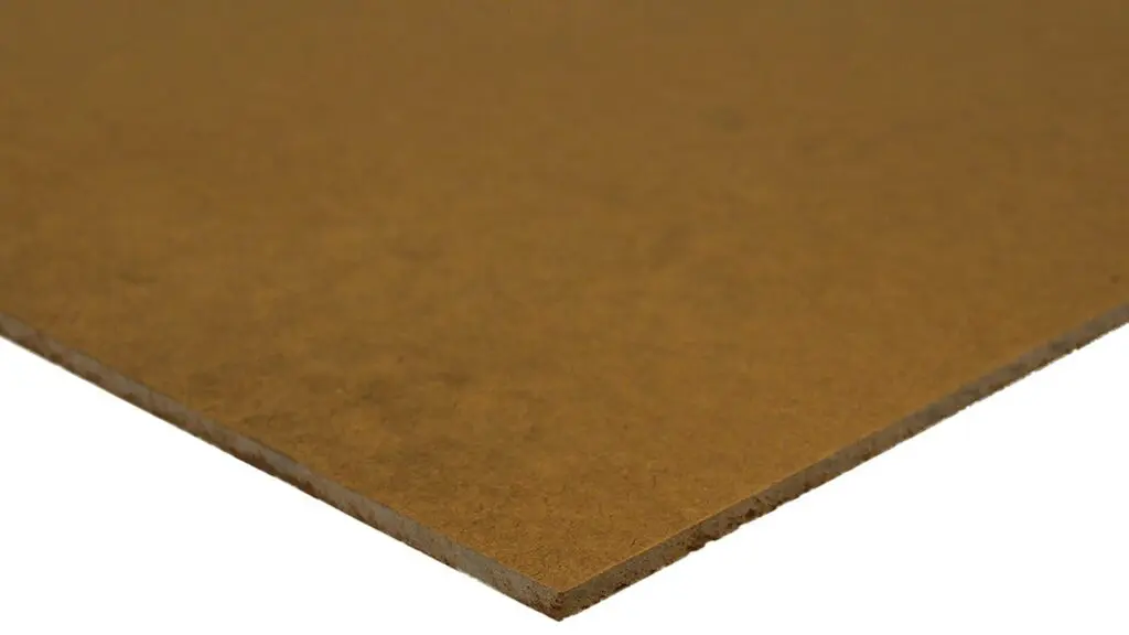 Tempered hardboard is coated with a thin film of linseed oil and then baked-this