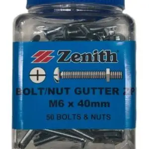 Zenith Gutter Bolt M6 x 40mm 50pc