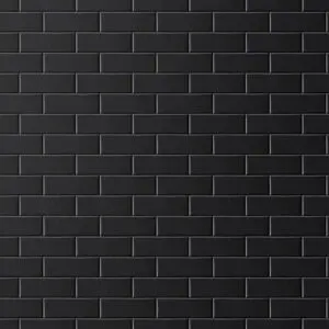 Wallart 2.4 x 1.2 x 3mm New York Black Tile