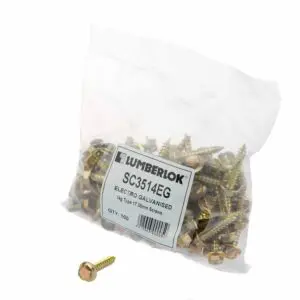 Electro Galv Screw Type 17 14 x 35mm (100)
