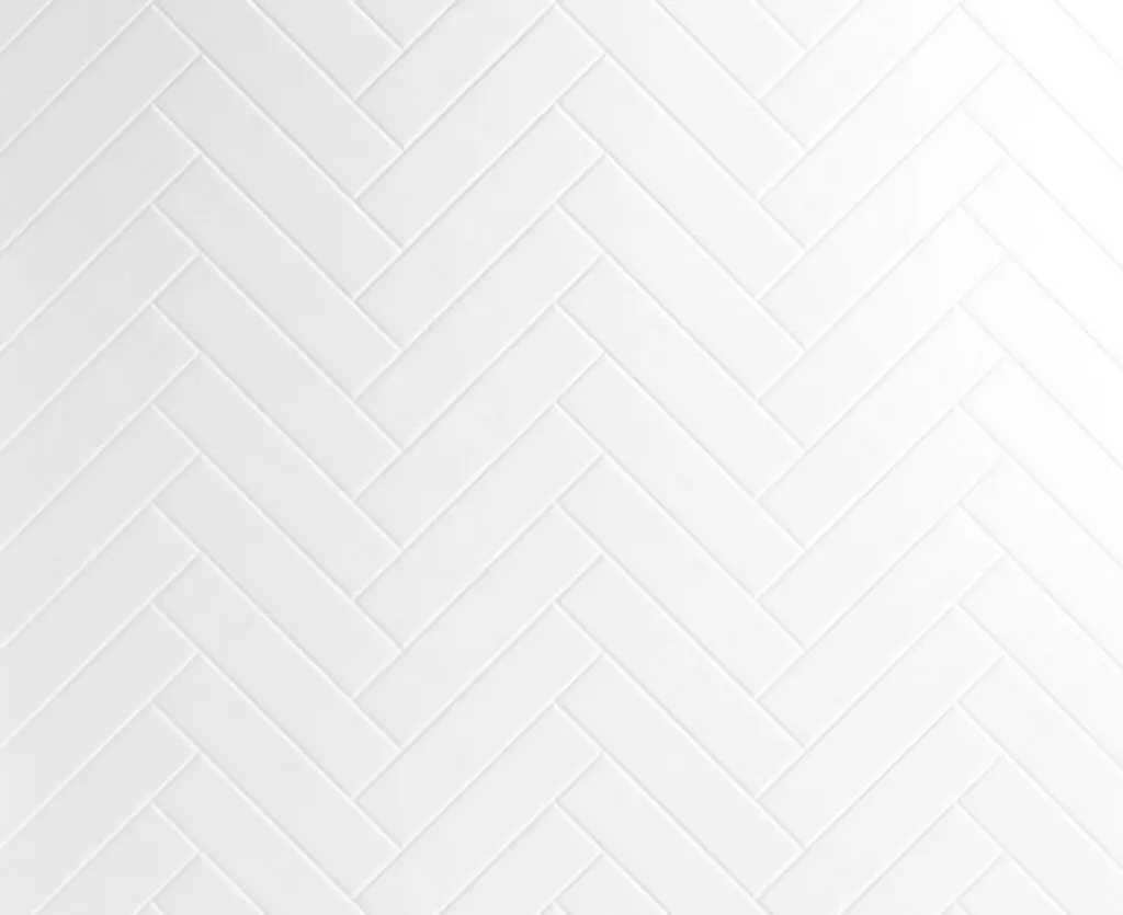 Seratone 2.4 x 1.2 x 4.5mm Herringbone Seratone 2.4 x 1.2 x 4.5mm Herringbone White Tile
