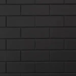 Seratone 2.4 x 1.2 x 4.5mm Black Subway Seratone 2.4 x 1.2 x 4.5mm Black Subway Tile