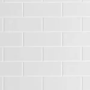 Seratone 2.4 x 1.2 x 4.5mm White Subway Seratone 2.4 x 1.2 x 4.5mm White Subway Tile