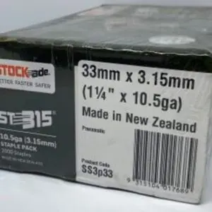 Stockade Staple 33 x 3.15 mm Bx 2700