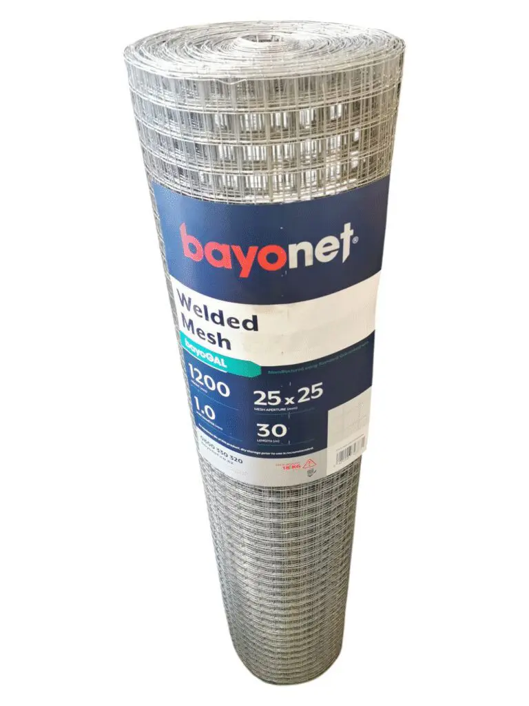 Bayonet Square Weld Mesh 1200 x 25 x 25 x 1.0 x 30m