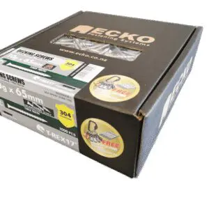 Ecko Decking Screws 304 S/S 10G X 65mm (1000 pack)