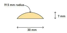 30mm Half Round H3 FJ