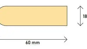 60 x 18mm Scriber H3 P/P FJ