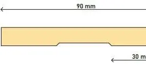 90 x 10 Single Bevel Arch H3 FJ