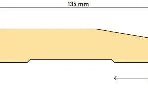 135 x 18 Splayed Arch Unt P/P FJ