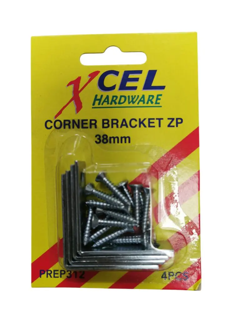 Corner Brackets Zp 38mm Pk4 Xcel