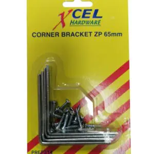 Corner Brackets Zp 65mm Pk4 Xcel
