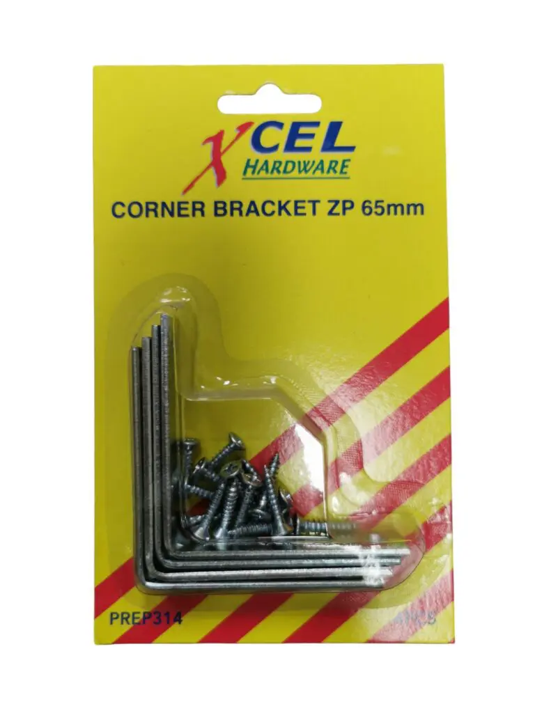Corner Brackets Zp 65mm Pk4 Xcel