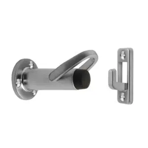 Doorstop/Holder Satin Chrome