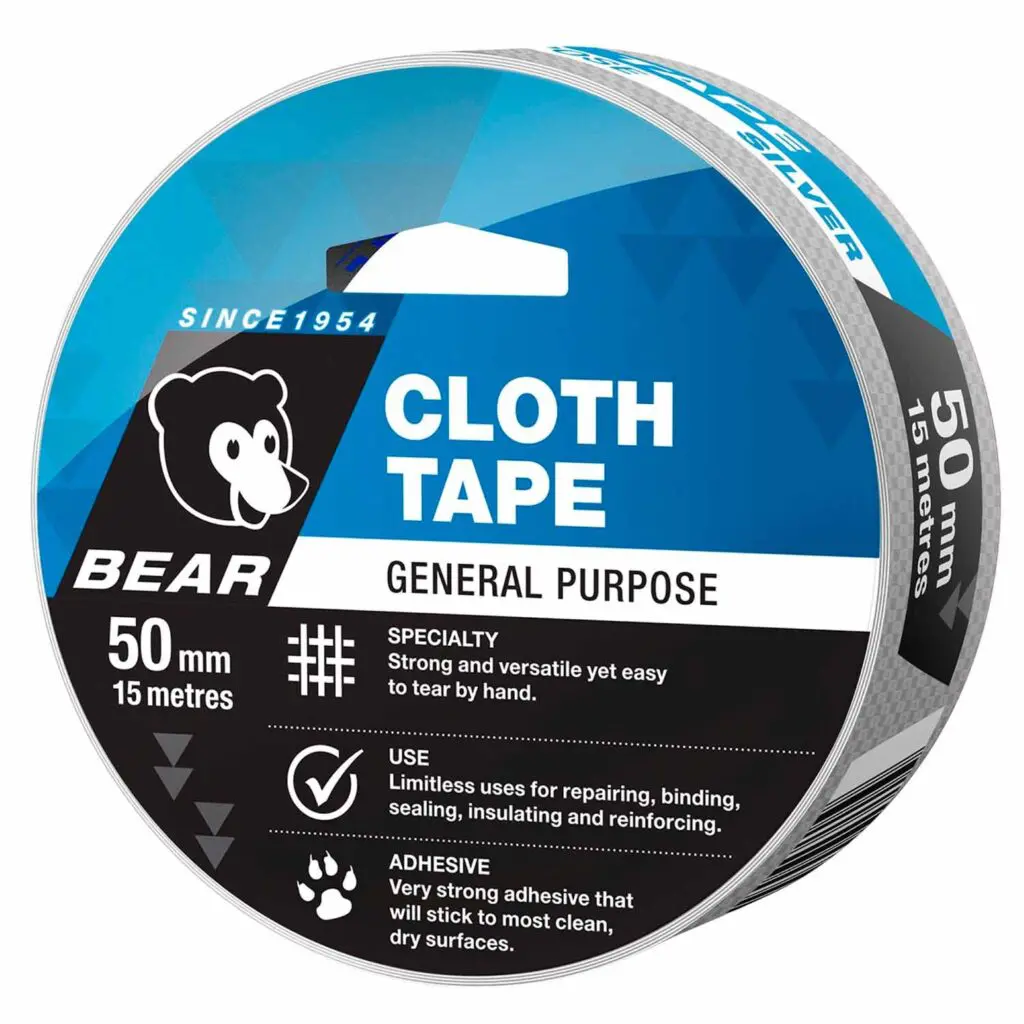 Cloth Tape 50mm x 15M Silver