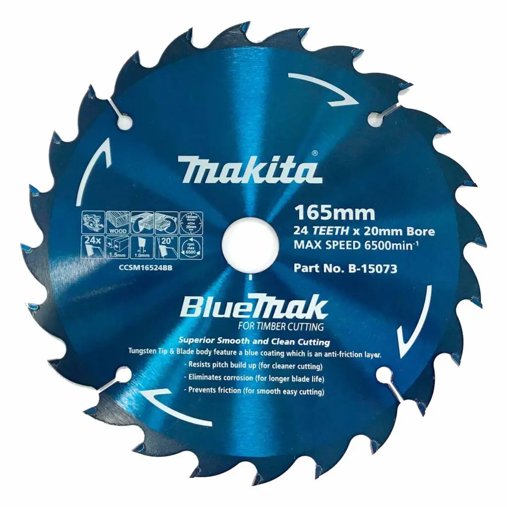 Makita Circ Saw Blade 165 x 20mm 24T