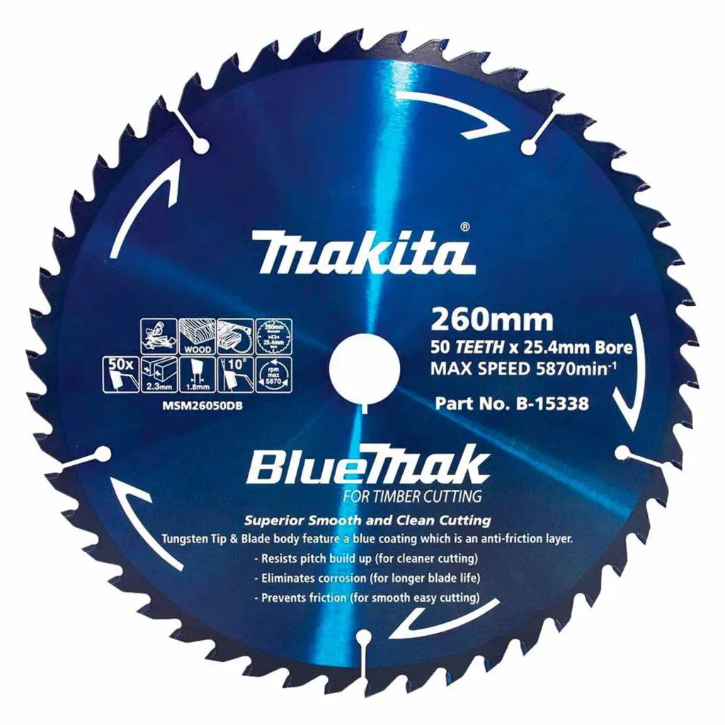 Makita Bluemak Tct Blade 260mm 50T