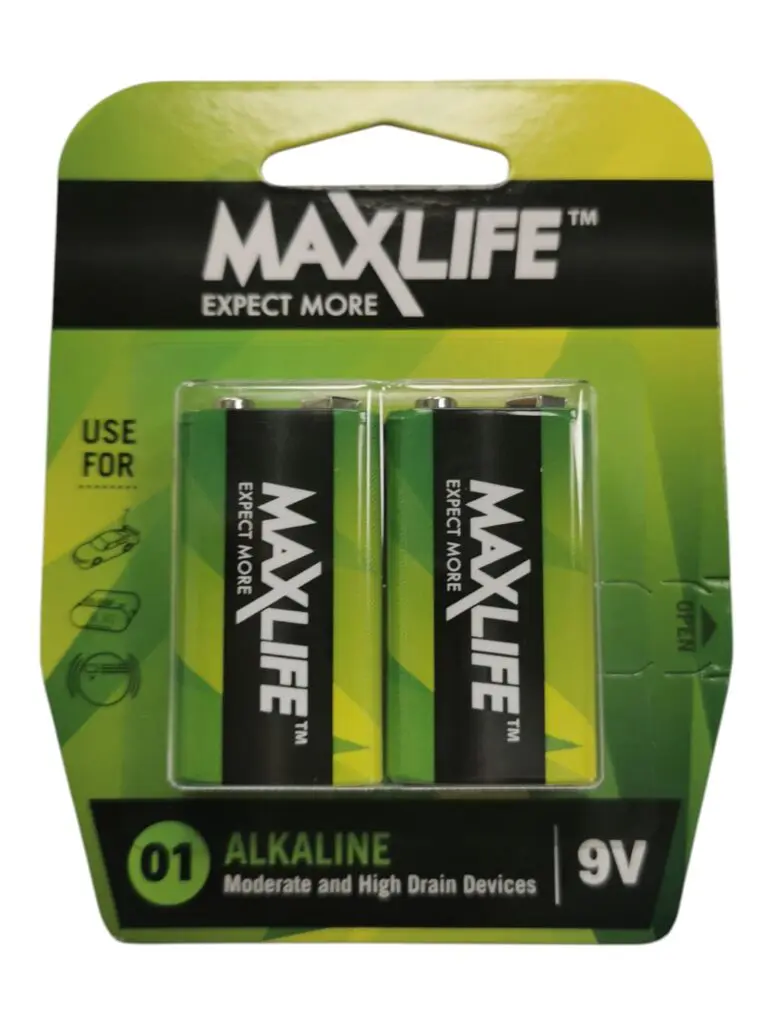 Batteries 9V Max-Life 2Pk