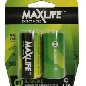 Batteries C Max-Life 2Pk