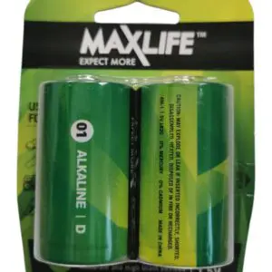 Batteries D Max-Life 2Pk