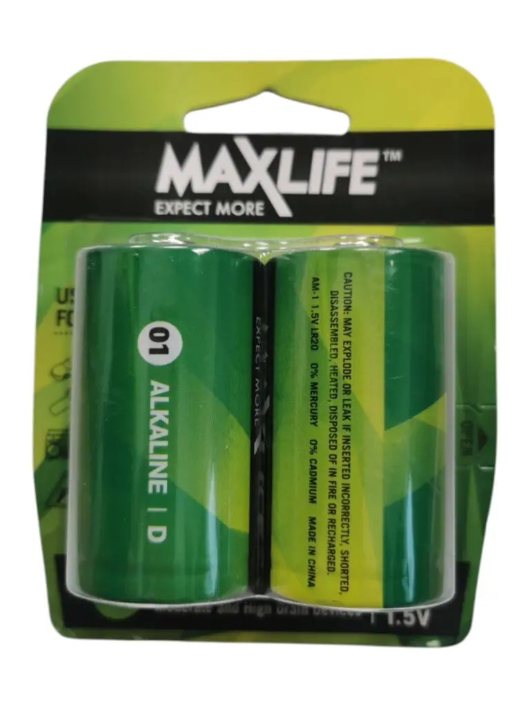 Batteries D Max-Life 2Pk