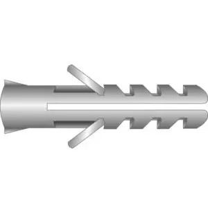 10mm x 50mm Nylon Wall Plug (Suits16g-18g screws)