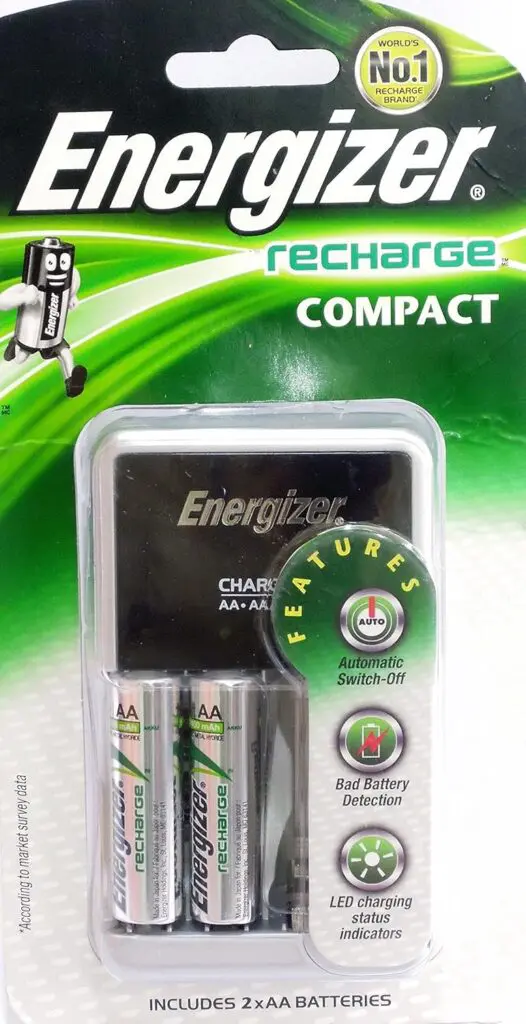Energizer Charger & 2Aa Cells