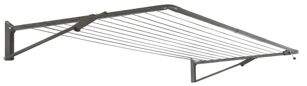 Compact Fold Down 39 3.3m Black Clothesline