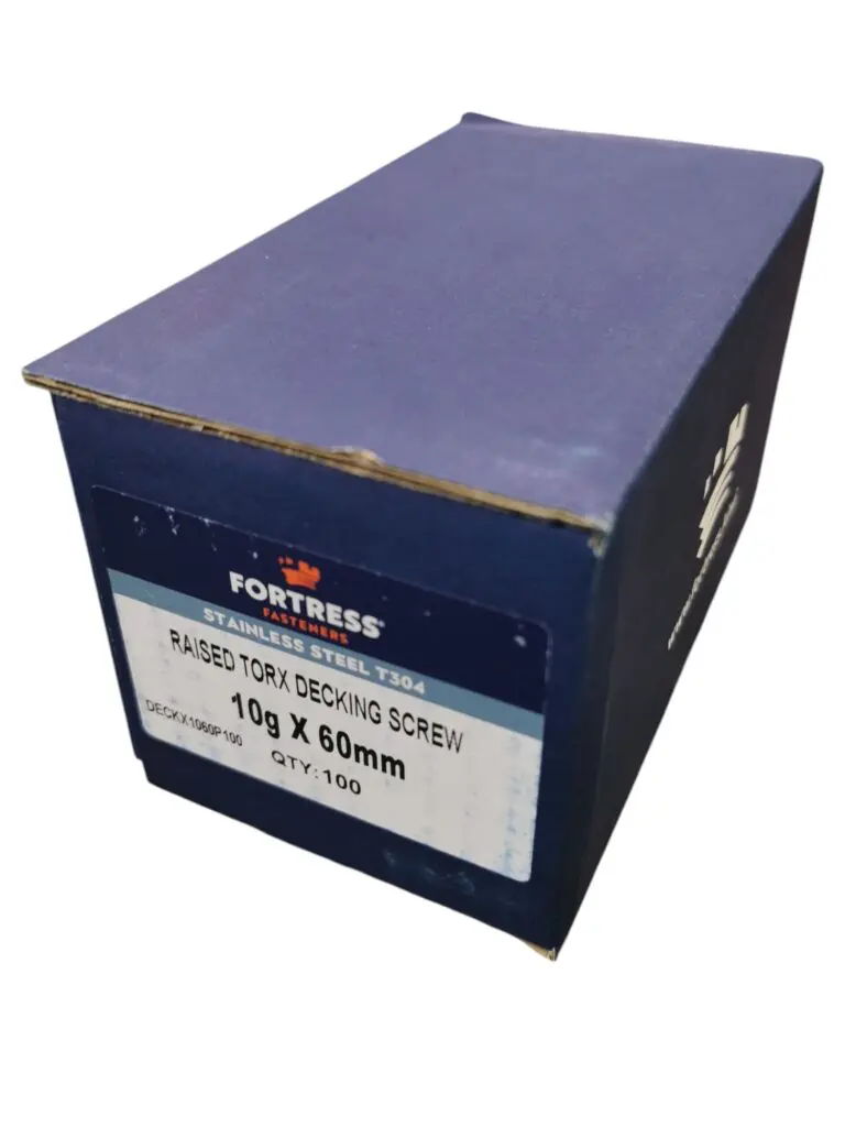 10G x 60 Rsd Csk S/S Torx Deck Screws (100)